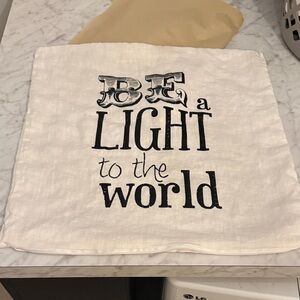 Inspirational white/cream  Pillow Cover (case only)